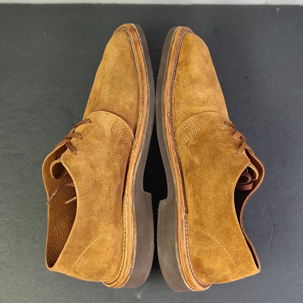 Schnee's Bozeman Mens Size 10 EU43 Suede Derby Shoes Brown Leather Vibram Italy - Picture 10 of 15